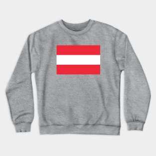 Austrian Flag in its Official Colors Crewneck Sweatshirt